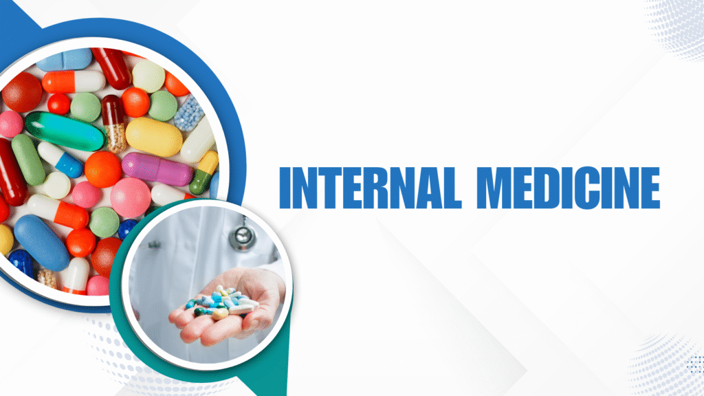 Internal medicine concept