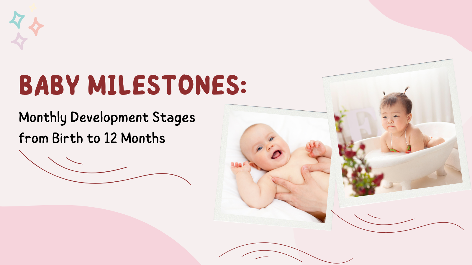 Baby growth stages – from newborn to 1 year.