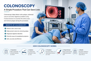 Advanced colonoscopy procedure for early detection of colorectal cancer and digestive health screening.