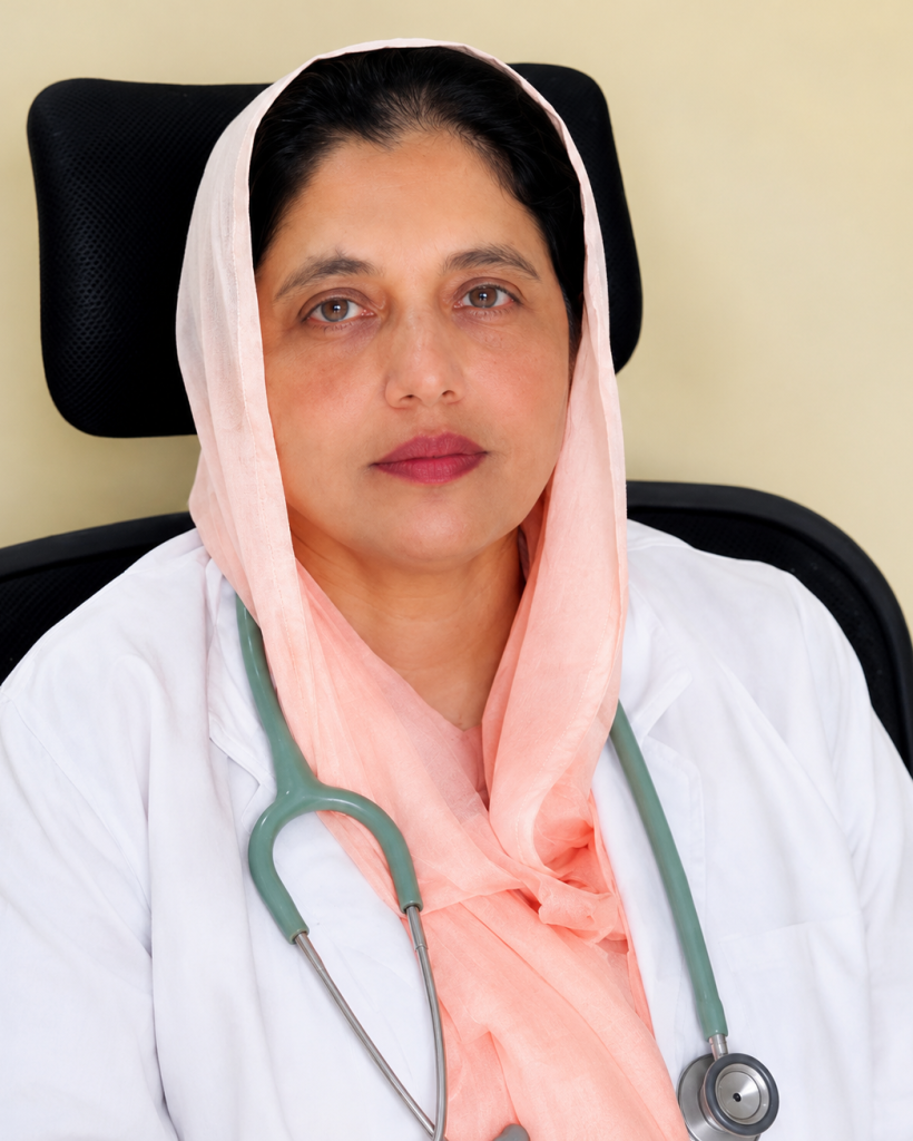 Professional female doctor in office setting